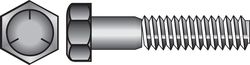 HILLMAN 5/8 in. D X 4 in. L Heat Treated Zinc Steel Hex Head Cap Screw 25 pk