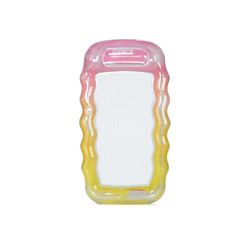 FUNBOY Multicolored Plastic Inflatable Glitter Ombre Mesh Floating Lounger
