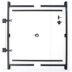 Adjust-A-Gate 1.25 in. L Black Steel Adjustable Gate Kit 3 pk