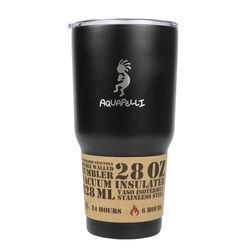 Aquapelli 28 oz Black BPA Free Vacuum Insulated Tumbler