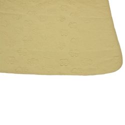 Territory Beige Polyester Paw Print Waterproof Pet Pad 33 in. H X 21 in. W