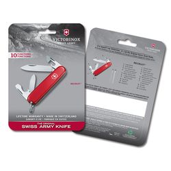 Victorinox Recruit Red 420 HC Stainless Steel 3-4 in. Multi-Function Knife