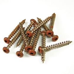 Barrette Outdoor Living 1 in. W X 1.5 in. L Redwood Stainless Steel Lattice Screws