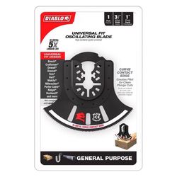 Diablo 3-1/2 in. X 3-1/2 in. W Bi-Metal Semi-Circle Oscillating Blade General Purpose Cuts 1 pk