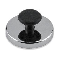 Magnet Source 1 in. L X 2.03 in. W Black Knob Magnet 20 lb. pull 1 pc