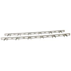 Crawford 48 in. L Zinc-Plated Silver Steel Tool Rack Hook Rack 1 pk