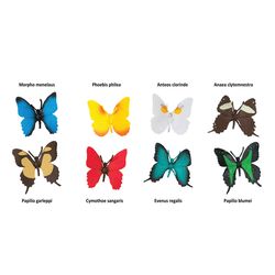 Safari Ltd. Toobs Butterflies Toy 8 pc