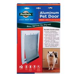 PetSafe 15.625 in. H X 10.75 in. W Medium Aluminum Pet Door