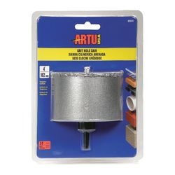 ARTU 4 in. Carbide Grit 4-1/2 in. L X 3/8 in. D Hole Saw Arbor Included