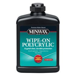 Minwax Wipe-On Poly Gloss Clear Water-Based Polyurethane 1 pt