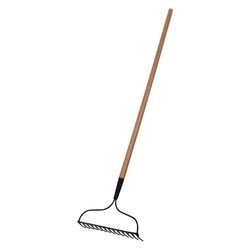 Ames Eagle 54.5 in. 14 Tine Steel Bow Rake Wood Handle