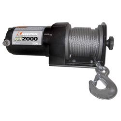 Keeper 50 ft. 2000 lb 1 HP Permanent Magnet Electric Automotive Winch