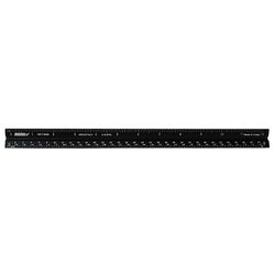 Johnson 12 in. L X .625 in. W Aluminum Ruler SAE