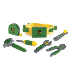 TOMY John Deere Talking Tool Belt Set Green/Yellow 7 pc