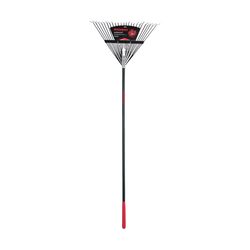 Razor-Back 68 in. 24 Tine Steel Leaf Rake Fiberglass Handle