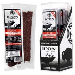 ICON Meats Elk & Beef Steak Original Strips 2 oz Pouch