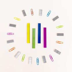Bazic Products Bright Colors Standard 26/6 1/2 in. W X 1/4 in. L Flat Crown Staples 3000 pk