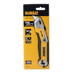 DeWalt Retractable Utility Knife Black/Yellow 1 pc
