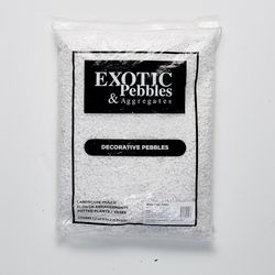 Exotic White Stone Deco Pebbles 20 lb