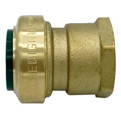 Redigrip Push to Connect 1/2 in. Push X 1/2 in. D FPT Brass Adapter