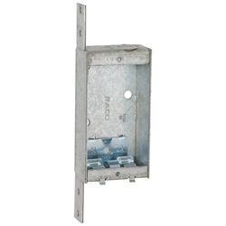 Raco 6-1/2 cu in Rectangle Metal 1 gang Junction Box Gray
