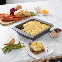 Lifetime Brands Chicago Metallic Everyday 9.84 in. W X 11.8 in. L Square Cake Pan Gray 1 pc