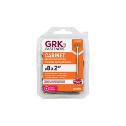 GRK Fasteners No. 8 X 2 in. L Star Climatek W-Cut Cabinet Screws 100 pk