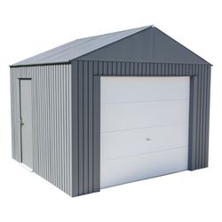 Sojag Everest 12 ft. x 10 ft. Steel Horizontal Peak Garage without Floor Kit