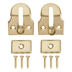 Ace Metallic Brass Window Lock 2 pk