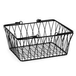 Spectrum Twist 10 in. L X 11 in. W X 5.25 in. H Black Storage Basket