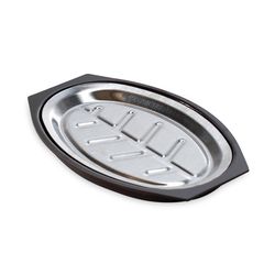 Nordic Ware Stainless Steel Sizzling Server 7.8 in. L X 11.4 in. W 2 pc