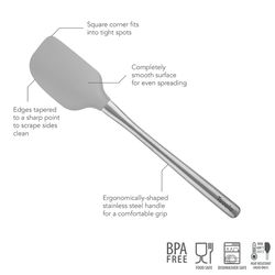 Tovolo FlexCore Oyster Gray Silicone Spatula