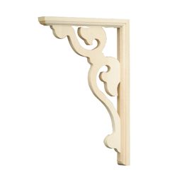 Waddell 14-1/2 in. H X 9-3/4 in. L Prefinished Brown Hardwood Decorative Bracket