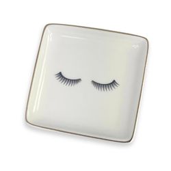 Trinket Dishes Eyelashes Tray Ceramic 1 pk