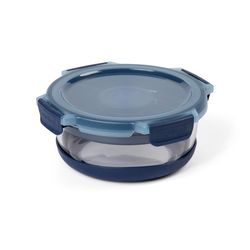 Progressive SnapLock 5.8 cups Blue/Clear Food Storage Container Set 1 pk