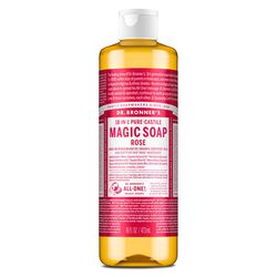 Dr. Bronner's 18-in-1 Organic Hemp Rose Scent Pure-Castile Liquid Soap 16 oz 1 pk