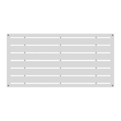 Barrette Outdoor Living Boardwalk 2 ft. W X 4 ft. L White Polymer Screen Panel