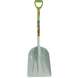 Ames 46.5 in. Plastic Scoop General Purpose Shovel Wood Handle