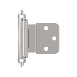 Amerock 2.12 in. W X 2.75 in. L Polished Chrome Silver Steel Self-Closing Hinge 2 pk