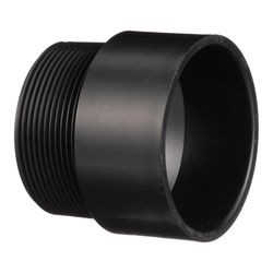 Charlotte Pipe 4 in. MPT X 4 in. D Hub ABS Adapter