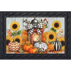 Briarwood Lane 30 in. W X 18 in. L Multi-Color Harvest Lantern Glow Polyester Door Mat
