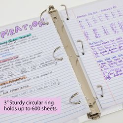 Bazic Products 3 in. W X 12 in. L Slant D-Ring White View Binder