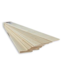 Midwest Products 1/8 in. X 3 in. W X 2 ft. L Basswood Sheet #2/BTR Premium Grade