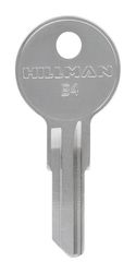 HILLMAN Traditional Key Automotive Key Blank Single Silver