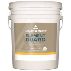 Benjamin Moore Element Guard Flat White Paint Exterior 5 gal