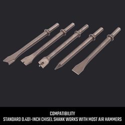 CRAFTSMAN Air Chisel Set 5 pc
