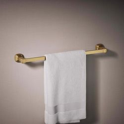 Kohler Envelu Vibrant Brushed Moderne Brass Brass Towel Bar 24 in. L Metal