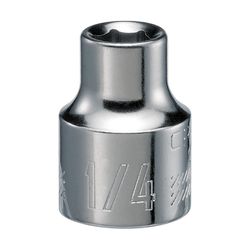 Craftsman 1/4 in. S X 3/8 in. drive S SAE 6 Point Standard Shallow Socket 1 pc
