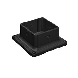 Nuvo Iron Black Plastic Post Anchor 4 in. L