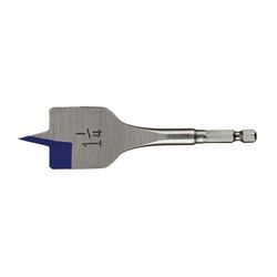 IRWIN Speedbor 1-1/4 in. X 4 in. L Carbon Steel Wood Boring Bit Quick-Change Hex Shank 1 pc